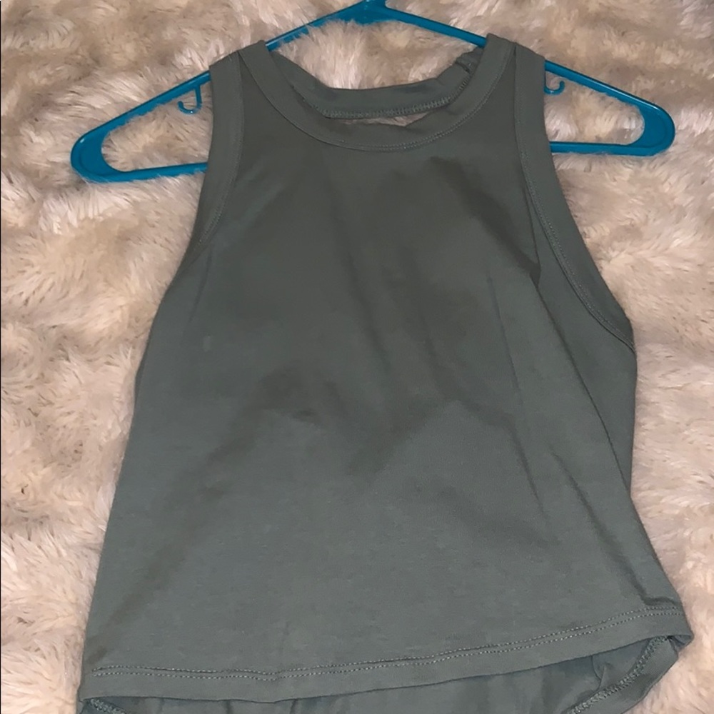 Hunter Green Crop Top